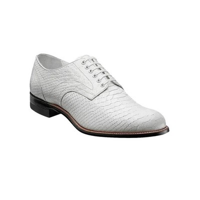 00055, Stacy Adams Leather Shoes Anaconda Print Lace Up All Colors