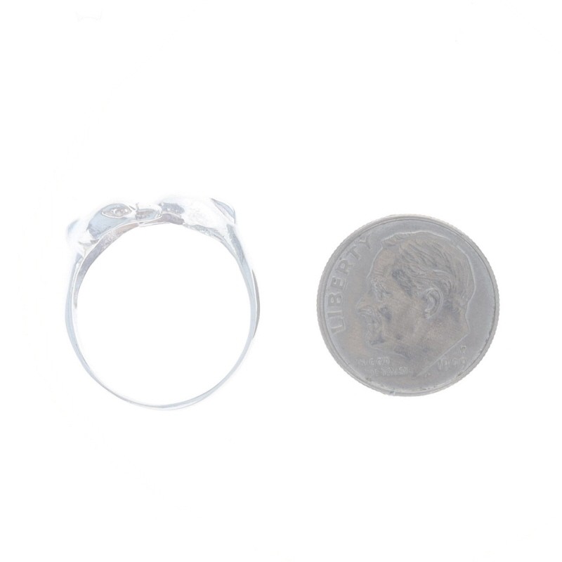 Sterling Silver Dolphin Duo Statement Bypass Ring… - image 5