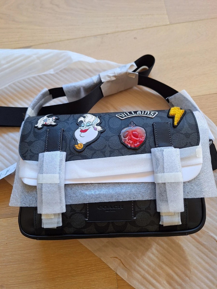 NWT Coach CC037 Disney X Coach Track Crossbody In Signature Canvas
