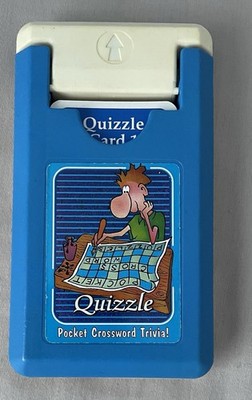 Quizzle Pocket Kreuzworträtsel Quiz, Vintage Reisespiel von Cheatwell Games