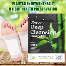 10-50PCS Foot Detox Patches Pads Toxins Deep Cleansing Herbal Bamboo Organic Pad
