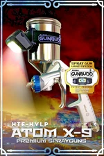 👉 ATOM X9 HVLP Auto Paint SprayGun | 1.2 & 1.3 Tip Kit | Professional Car Paint
