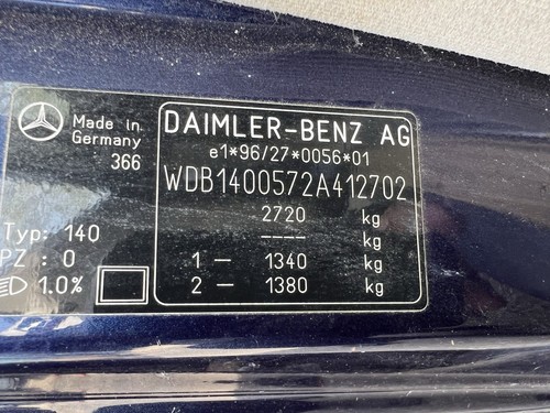Mercedes W140 S600 engine V12 M120 120.982 - Picture 3 of 3