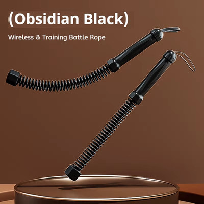 2Pcs Cordless Battle Rope Multifunctional Power Training System Arm Strength Hom
