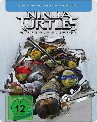 Teenage Mutant Ninja Turtles - Out of the Shadows 3D [Steelbook, inkl. 2D Versio