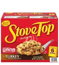 Kraft Stove Top Turkey Stuffing Mix 6 oz., 6 pk. FAMILY VALUE SIZE 