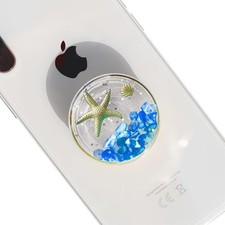 Elegant Ocean Style Expandable Collapsible Mobile Phone Grip Stand Holder for Sm