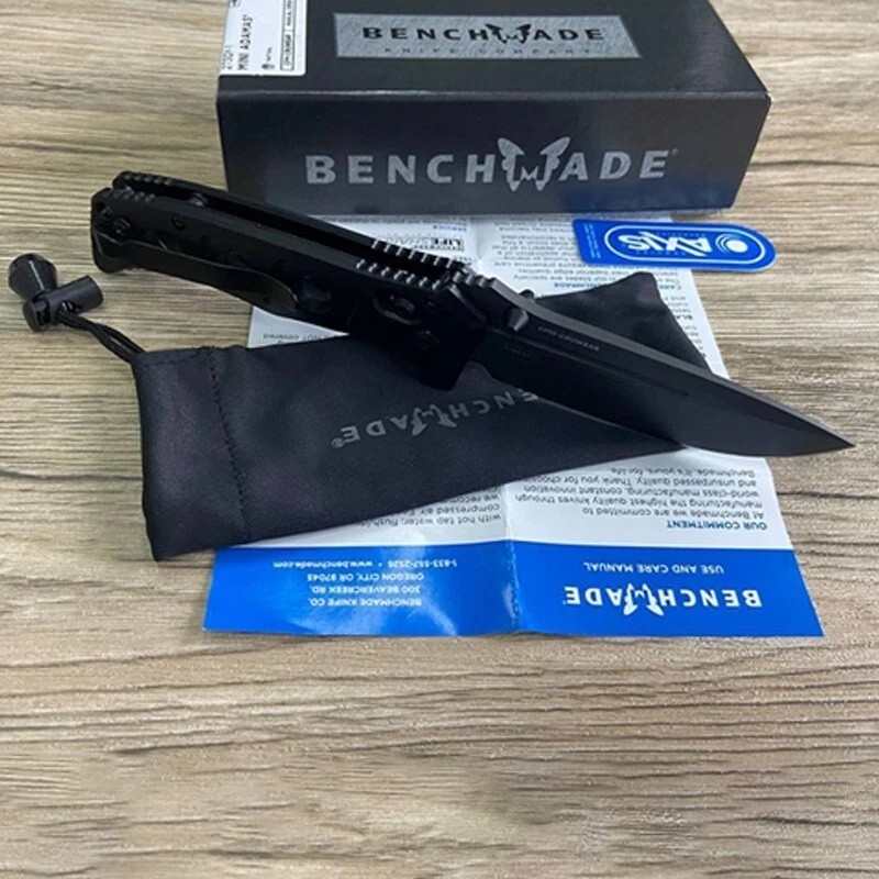 Benchmade Mini Adamas 273GY-1 Black G10 Axis Lock Folding Knife