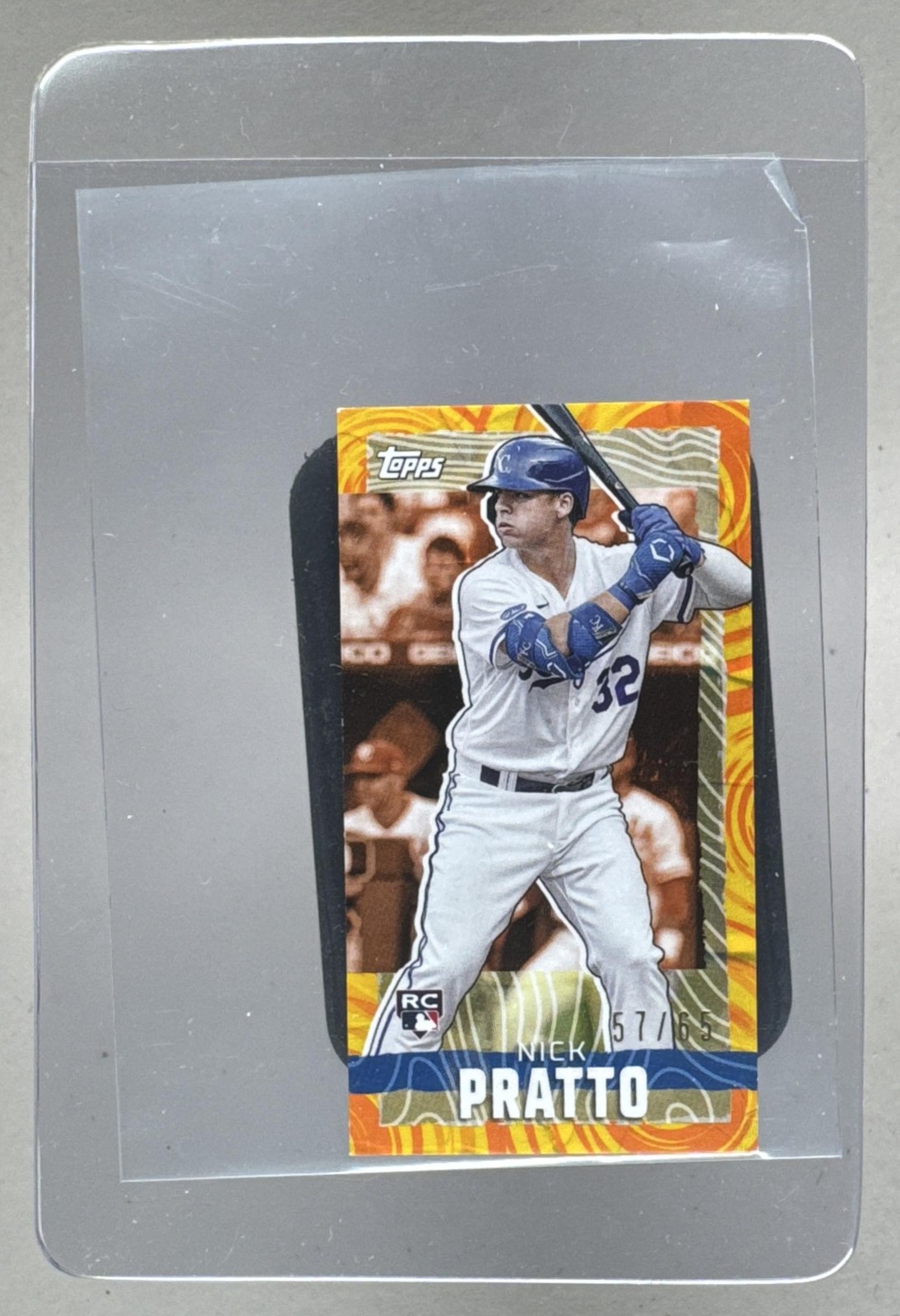Nick Pratto 2023 Topps Rip #MRIP-NP Orange Yellow Ripples Mini Rookie ...