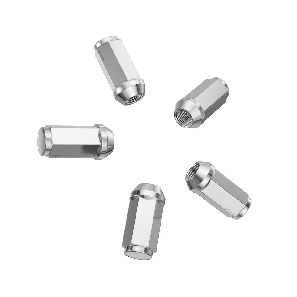 24PC CHROME 14X2 CONICAL SEAT LUG NUT BULGE For F150 2.12