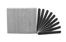 Standard Black 100/180 Grit White Center Washable Beauty Salon Nail Files