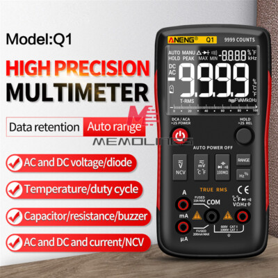 ANENG Q1 Backlight Digital Handheld Multimeter 9999 Counts Tester Auto-Ranging