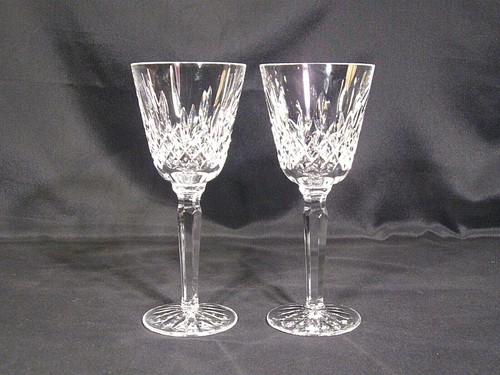 Waterford Crystal Lismore Tall Wine Glasses Set of 2 - Picture 2 of 12