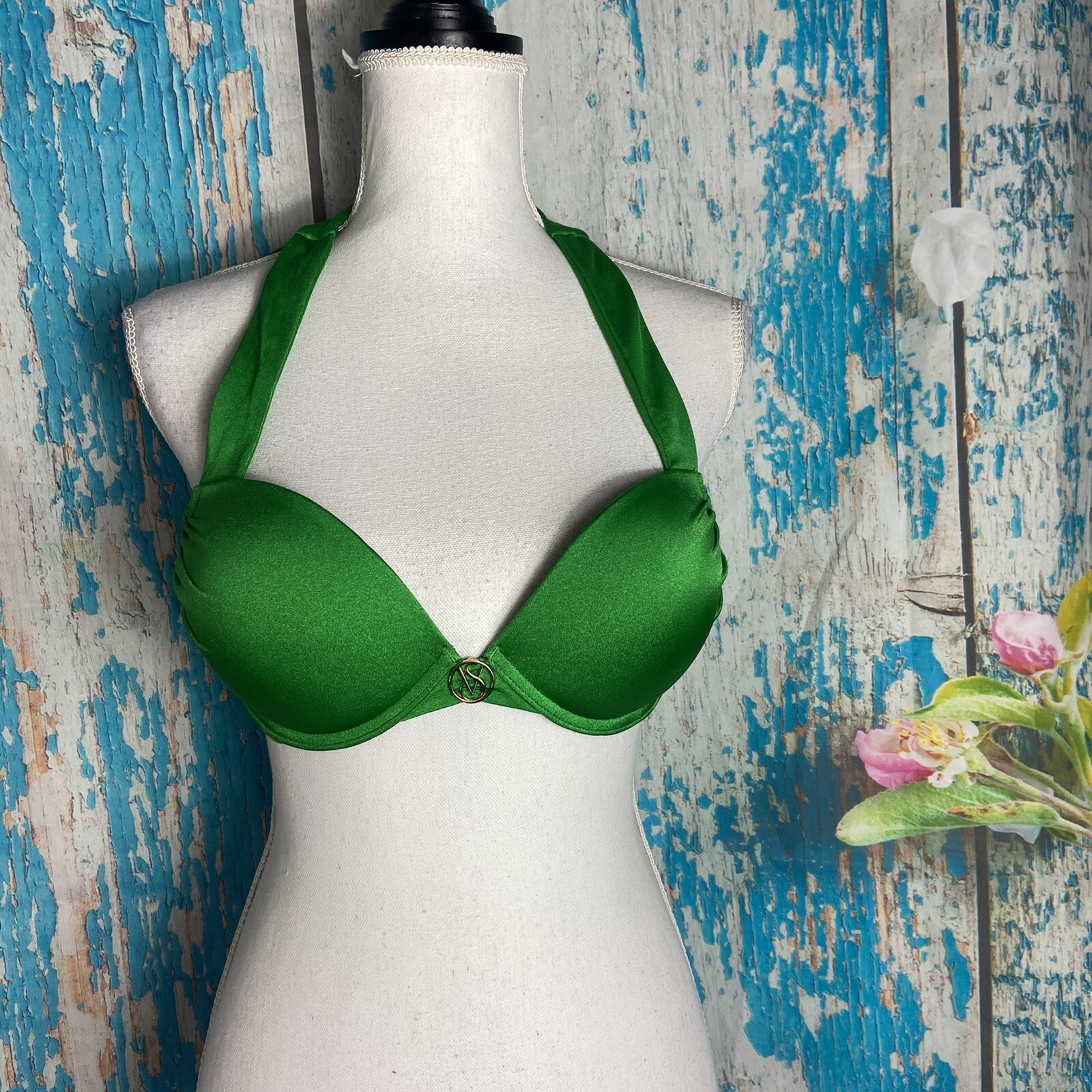 Rare hard to find Victoria’s secret bombshell swim top size 34C add 2