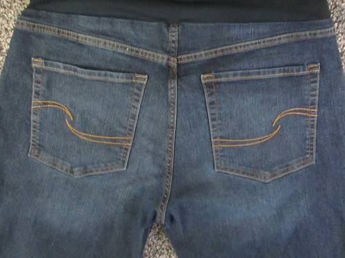 Levis Signature Gold Umstandsjeans Damen XL Blau Denim Slim Boyfriend 34x29