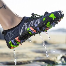 Men's Water Socks Barefoot Skin Shoes Quick-Dry Aqua Beach Water Swim Sport Size