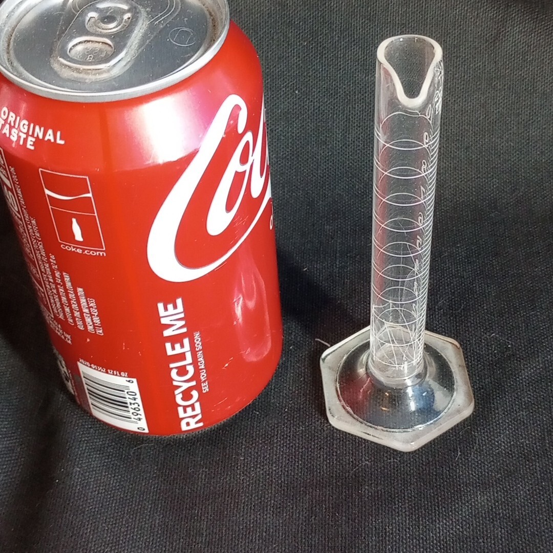 Vintage Kimax Pyrex Lab Glass Cylinder Beaker Test Tube 10ml (Scratches)