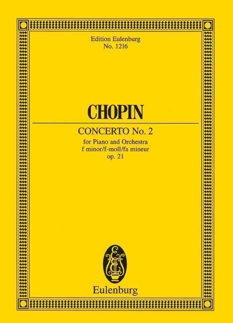 Konzert Nr. 2 f-Moll: op. 21. Klavier und Orchester. Studienpartitur. (Eule ... - Herausgeber