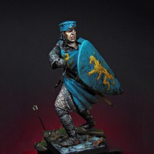 1/24 ANCIENT Officer French Knight Crusade STAND Resin Figure Model Miniatures