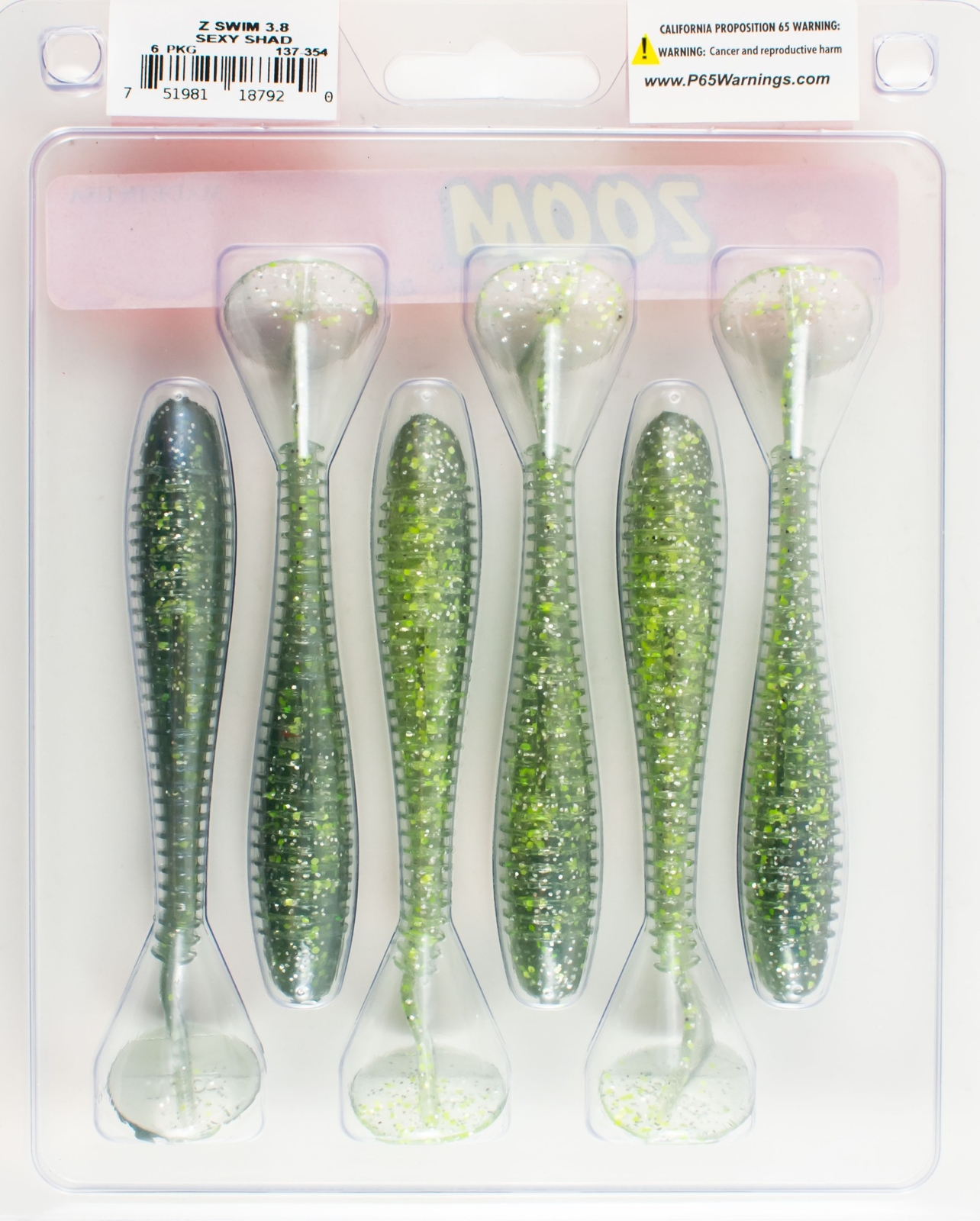 (LOT OF 6) ZOOM ZSWIM 3.8" 137354 SEXY SHAD M1404 eBay
