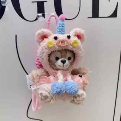 2024 Disney Little Pig Set Shelliemay Lovely Plush Doll Backpack Decor Keychain