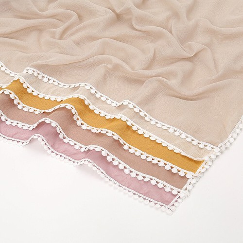 Mujeres Musulmanas Hijab Bufanda Simple Bufandas Challes Envuelve Suave Pañuelo - Imagen 7 de 26