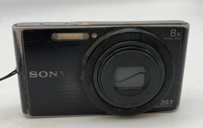 Sony Cybershot Digital Camera DSC-W830 Black For Parts Or Repair