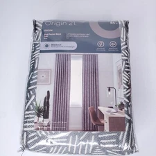 Origin 21 Dixton 50” x 84” Gray Blackout Rod Pocket Top Curtain Panel 4140948