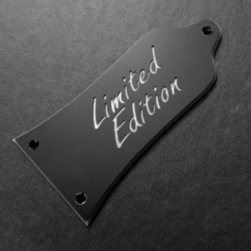 GUITAR TRUSS ROD COVER Engraved - EPIPHONE - LIMITED EDITION - BLACK SILVER
