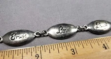 Vintage Bracelet Faith Trust Believe Dream Christian Religious A52