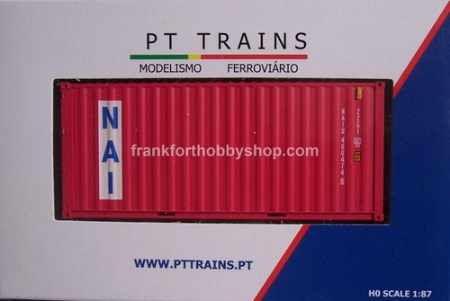PT TRAINS #820005 HO 20 ' CONTAINER NAI #NAIU 400474 8 - Picture 2 of 9
