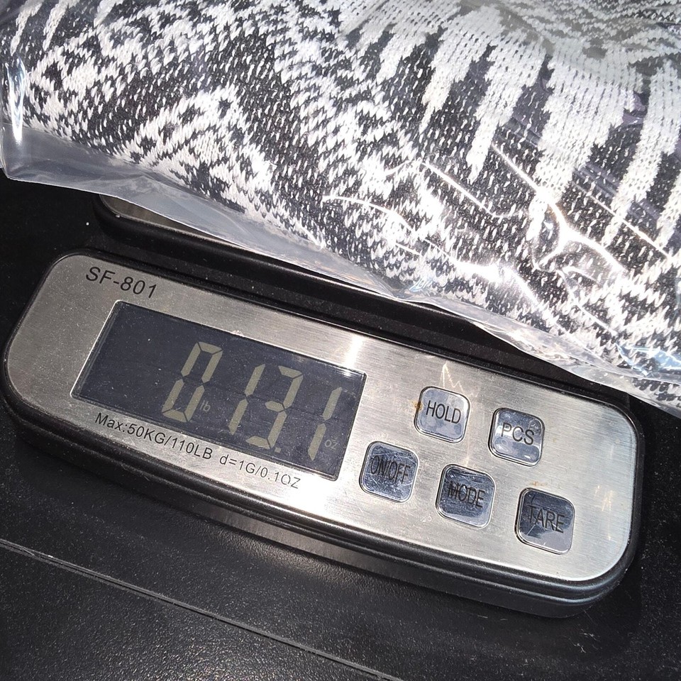 H&M Divided Kimono Cardigan Sweater Womens Large Black White Chevron