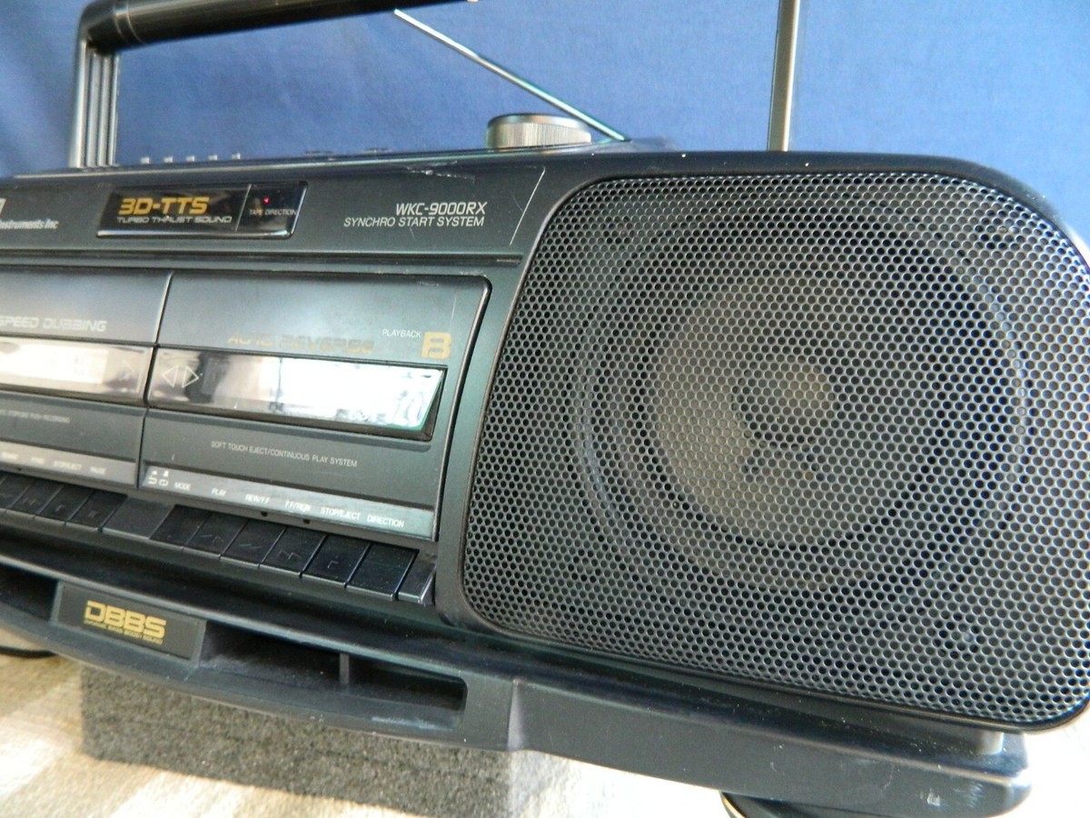 Seiko SII WKC-9000RX Dual Cassette Player AM FM Boombox DBBS