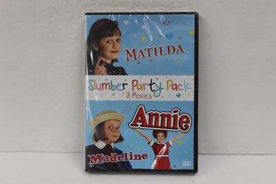 3 Film Family Collection: Annie/Madeline/Matilda (DVD, 2017, 2-Disc Set) NEW
