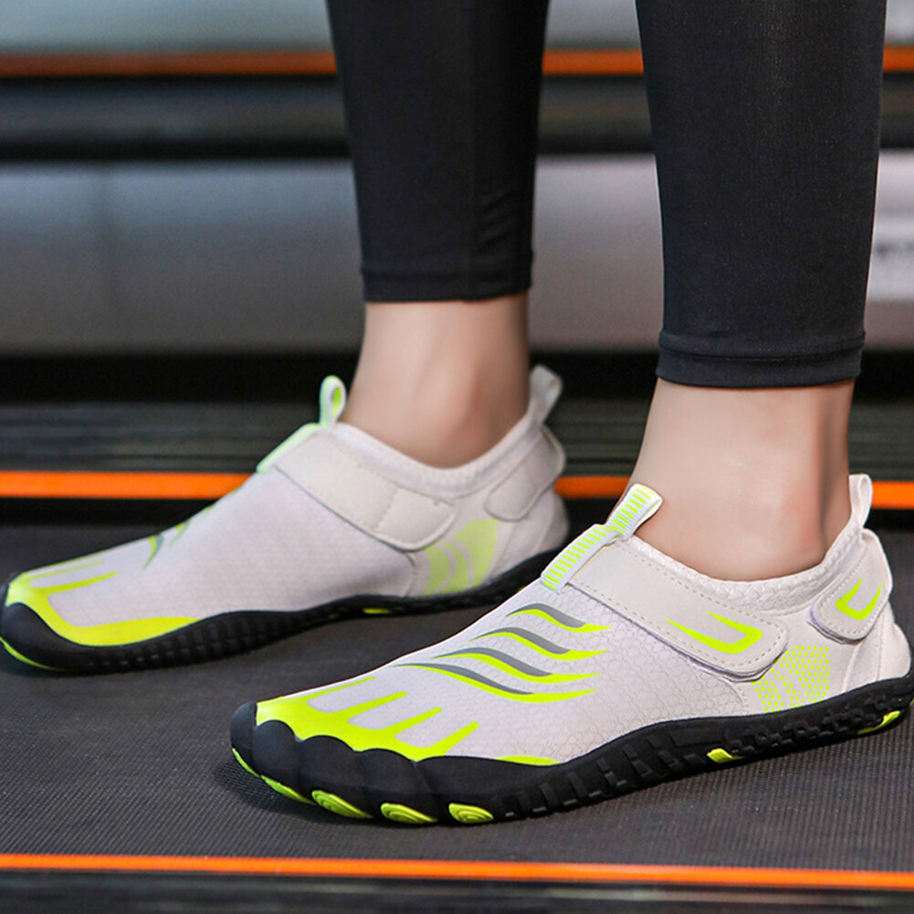 Unisex Climbing Sneakers with Hoop&Loop Water Shoes for Men Women (White 38) eBay