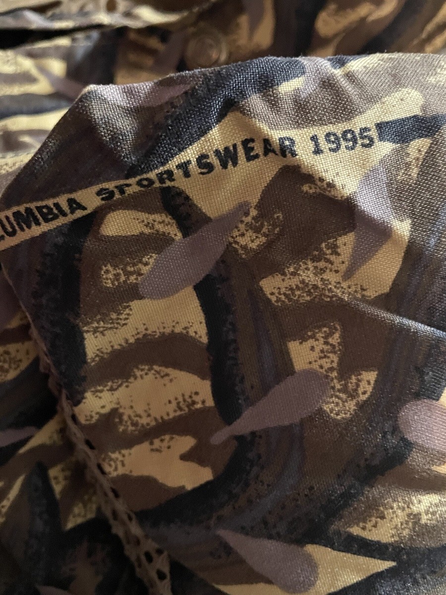 Columbia Sportswear 1995 Delta Marsh Camo Hunting Jacket Sz