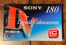 NEW Sony 180 Minutes Digital Camcorder Video Cassette Tape DV180MEM2