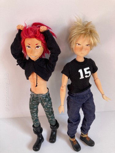 OOAK dolls MY Hero Academia "Bakusquad" FULL SET custom repaint - Photo 3/22
