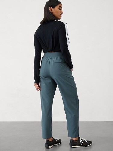 Athleta 2P Brooklyn Ankle Pant Featherweight Work Travel | Eden 2P #198671 NEW - Picture 3 of 4