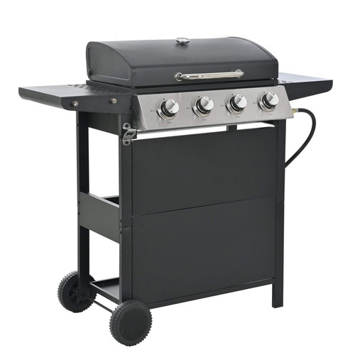 Propane Gas Grill 4 Burner Barbecue Grill, Stainless Steel 34,000 BTU Patio - Picture 18 of 24