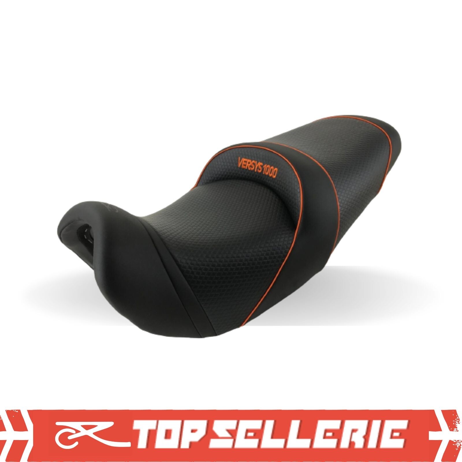Selle grand confort Top Sellerie anti-glisse et gel pour Kawasaki Versys 1000 dès 2019