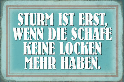 Sturm Ist Erst Wenn Die Schafe Keine Locken Mehr Haben
