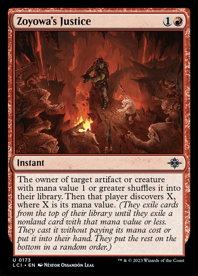 MTG Zoyowa's Justice (173/491) The Lost Caverns of Ixalan LP | eBay