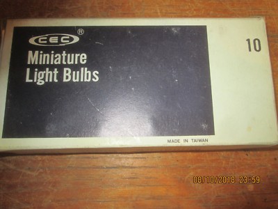 Box of 10 CEC Miniature Automotive Amber Light Bulb 1157NA 12v32/3CP Auto Truck