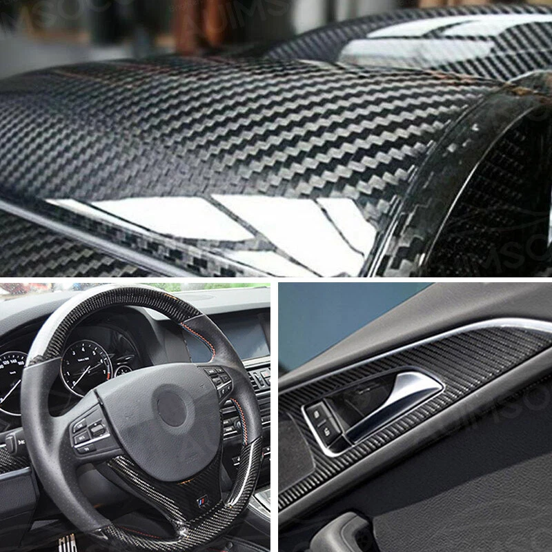 5D Carbon Fiber Vinyl Film Car Wrap Roll Sticker for Hyundai Elantra 2001-2017 - Изображение 3 из 4