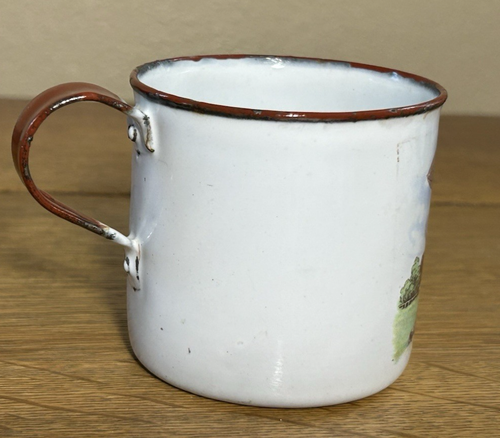 Zeppelin Airship Blimp Enamel ENAMELWARE Small MUG Cup - Imagen 5 de 7
