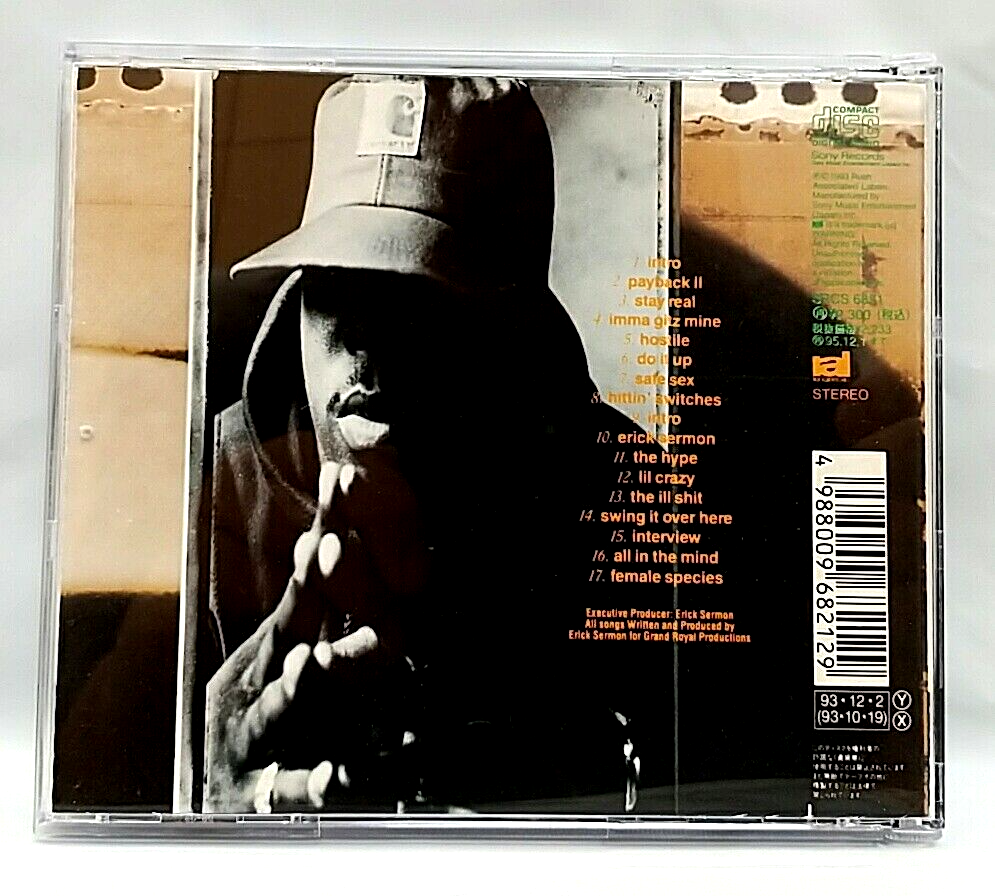 CD) Erick Sermon ‎– No Pressure, SRCS 6821, Album, Excellent, Rare