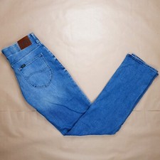 Lee Cooper MVP Pantalone Jeans Uomo W30 L34 Straight Fit Tapered Elasticizzato Blu