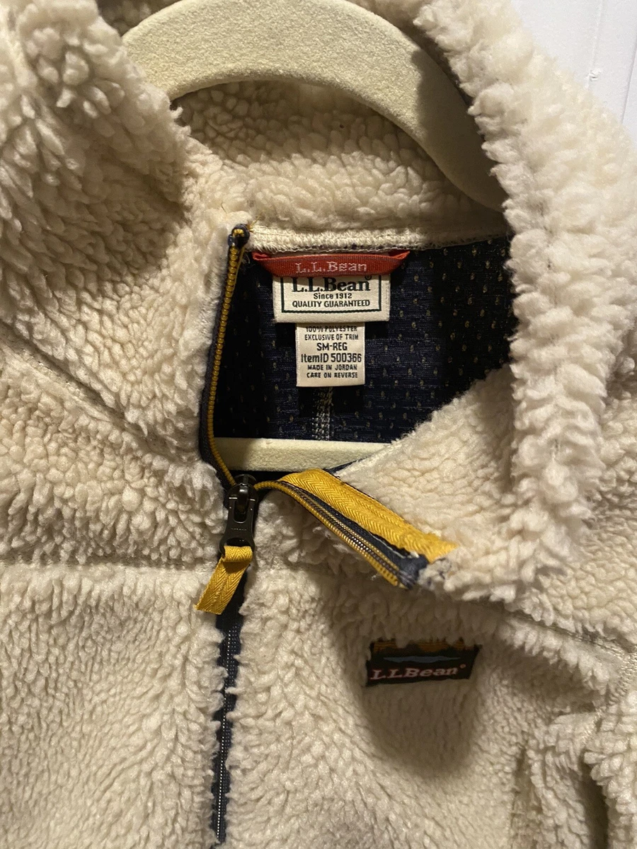 LL Bean Womens Mountain Pile Fleece Jacket Small