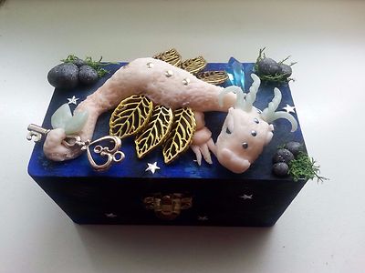 Holz Kiste Box Schachtel FIMO Geschenk Idee Geburtstag Verpackung  Aufbewahrung | eBay.de